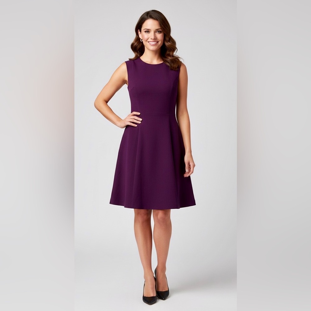 Vince Camuto Plum A-line Sheath Dress